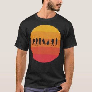 ロープの上の鳥 Tシャツ