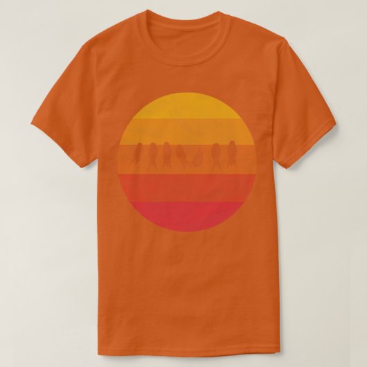 ロープの上の鳥 Tシャツ (デザイン正面)