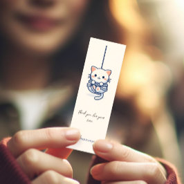 ロープの子猫、名刺 スキニー名刺