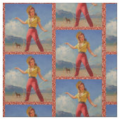 ロープの生地を持つヴィンテージの女性のカーボーイ ファブリック (見本)