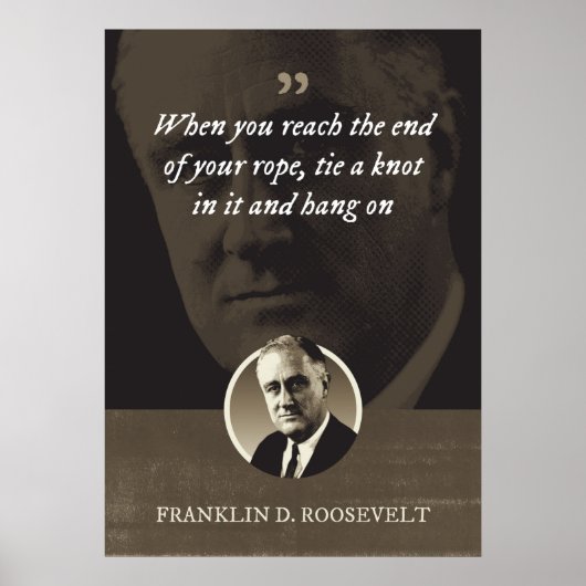 ロープの端に達したら、結び目を結ぶ ポスター (正面)