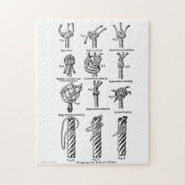 ロープの端を打ち上げるパズル ジグソーパズル