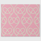 ロープの継ぎ目のないパターン。ヴィンテージ図解 ラッピングペーパー (フラット)