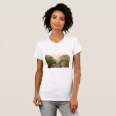 ロープの釣り橋、Carrick-a-Redeの郡Antrim Tシャツ (正面フル)