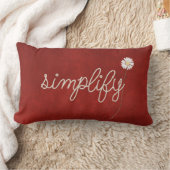 ロープは赤の文字を単純化する ランバークッション (ブランケット)