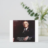 ロープを握りしめろ FDR 引用句 ポストカード (スタンド正面)