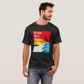ロープを落とすWakesurfing Wakesurfヴィンテージスリープ Tシャツ (正面フル)