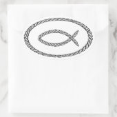 ロープイクスユーロスタイル 楕円形シール (バッグ)