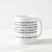 ロープウェイの連祷 コーヒーマグカップ (正面右)