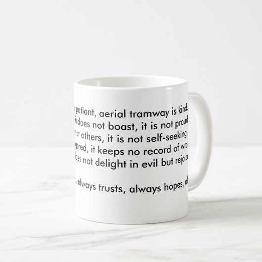 ロープウェイの連祷 コーヒーマグカップ (正面右)
