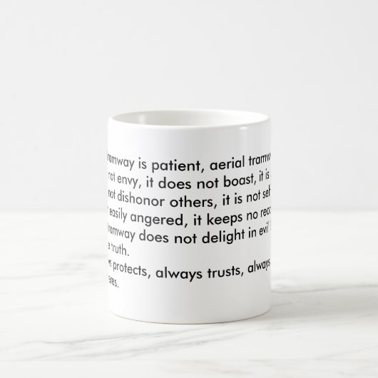 ロープウェイの連祷 コーヒーマグカップ (中央)