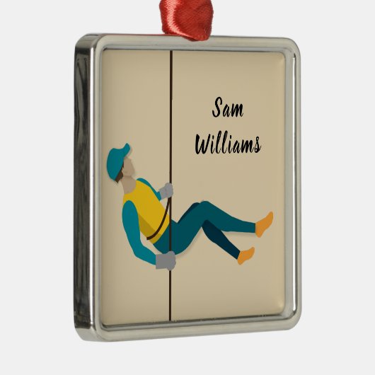 ロープクライミング メタルオーナメント (右)