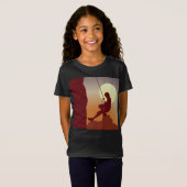 ロープクライムオンジオスティックガールマウンテン登山 Tシャツ (正面フル)