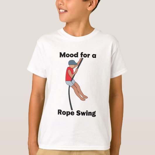 ロープスイングの気分でポジティブに Tシャツ (正面)