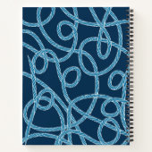 ロープネイビー航海のブルービーチハウスゲストブック ノートブック (裏面)