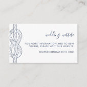 ロープノッ航海のクの結婚ウェブサイト エンクロージャーカード (正面)