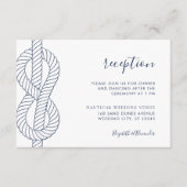 ロープノッ航海のクウェディングレセプション エンクロージャーカード (正面)