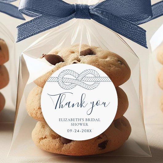 ロープノッ航海のトサンキューブライダルシャワー ラウンドシール