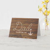 ロープパパデザインオンチーク カード (黄色い花)