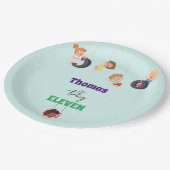 ロープパークアドベンチャー子供の誕生日 ペーパープレート (アングル)