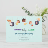 ロープパークアドベンチャー子供の誕生日 招待状 (スタンド正面)