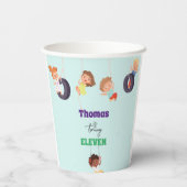 ロープパークアドベンチャー子供の誕生日 紙コップ (裏面)