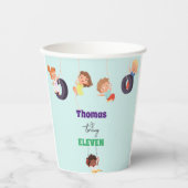 ロープパークアドベンチャー子供の誕生日 紙コップ (正面)