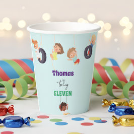 ロープパークアドベンチャー子供の誕生日 紙コップ