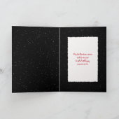 ロープフレームのクリスマスゴールデンレトリバー シーズンカード (内部)