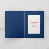 ロープフレームのクリスマスゴールデンレトリバー シーズンカード (内部)