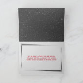 ロープフレームのゴールデンレトリバーのクリスマス シーズンカード (内部)