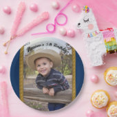 ロープフレームウェスタンスタイル ペーパープレート (パーティー)