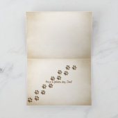 ロープフレーム内のゴールデンレトリバーアップ カード (内部)