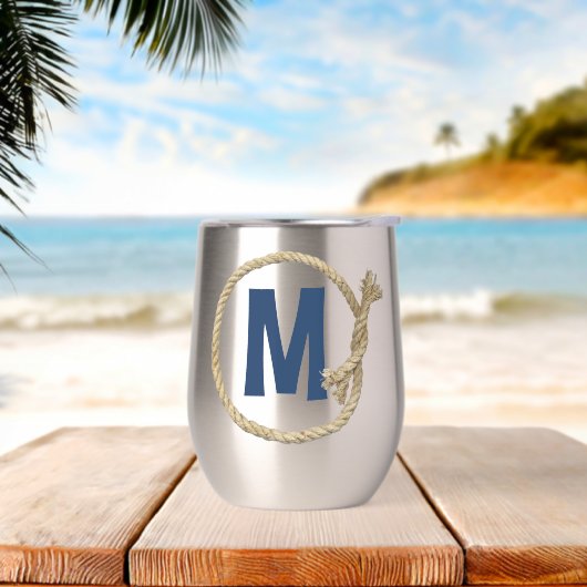 ロープフレーム内のモノグラム (ビーチ)