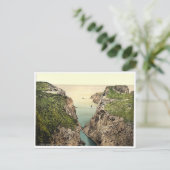 ロープブリッジ。キャリック・アライド。Co. Antrim（アイルランド） ポストカード (スタンド正面)