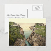 ロープブリッジ。キャリック・アライド。Co. Antrim（アイルランド） ポストカード (正面/裏面)