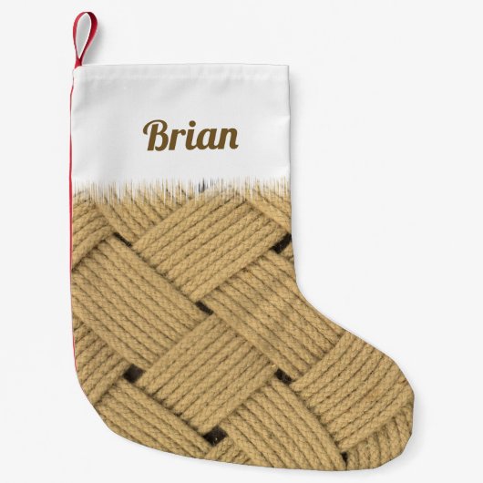 ロープマ航海のット海プレープリント スモールクリスマスストッキング (正面)