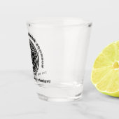 ロープユーモアのあるキャプテンのいかりと絡み合った ショットグラス (右)