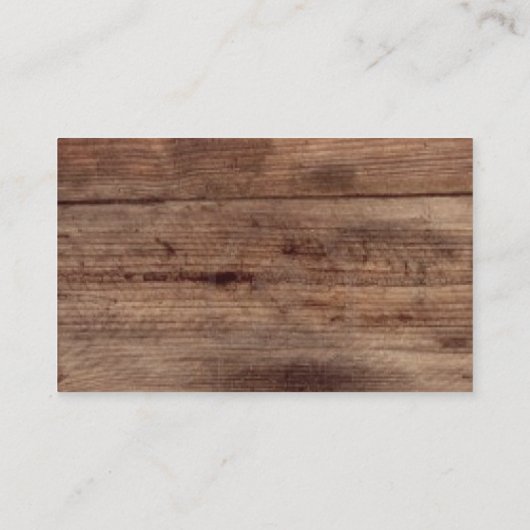 ロープ付きの自然木のスラッ縁どト 名刺 (裏面)
