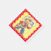 ロープ付きウエスタンリトルカウボーイナプキン誕生日 スタンダードカクテルナプキン (角)