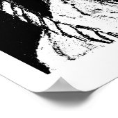 ロープ付きカウボーイB&W 2 jGibney The MUSEUM Zazzle ポスター (角)