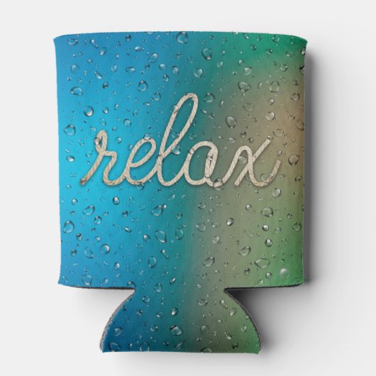 ロープ付き水滴リラックス文字クーラーボックス 缶クーラー (裏面)