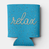 ロープ付き水滴リラックス文字クーラーボックス 缶クーラー (裏面)