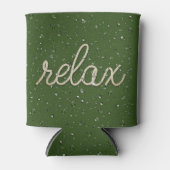 ロープ付き水滴リラックス文字クーラーボックス 缶クーラー (正面)