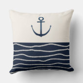 ロープ及びいかりパターン装飾用クッション クッション (裏面)