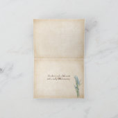 ロープ感謝してい文字オンビーチ サンキューカード (内部)