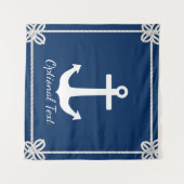 ロープ枠のいかり 航海の タペストリー (正面(横))