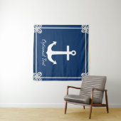 ロープ枠のいかり 航海の タペストリー (インサイチュ(横))