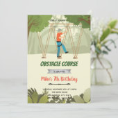 ロープ歩く障害物コースの案内 サンキューカード (スタンド正面)