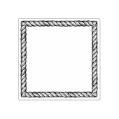 ロープ素朴シンプル正方形の漫画フレーム ラバースタンプ (インプリント)